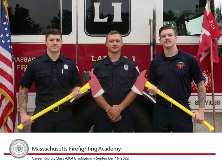 New recruits graduate Mass Fire Academy – Billerica Fire | MA